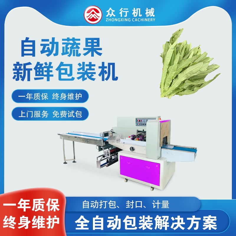 株洲蔬菜枕式包装机